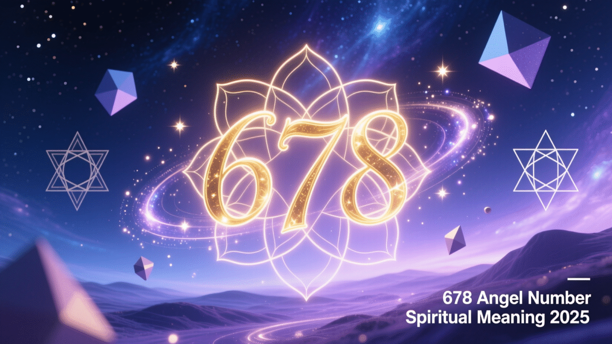 678 Angel Number Spiritual Meaning 2025