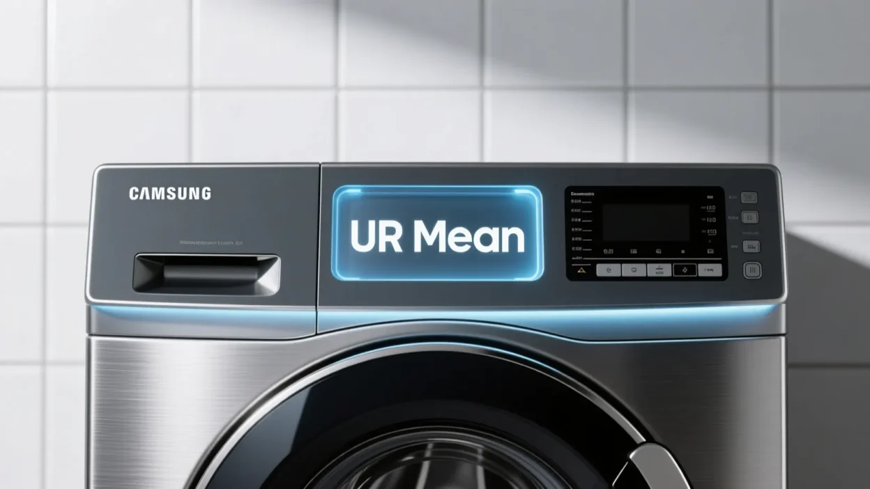 UR Mean on Samsung Washer