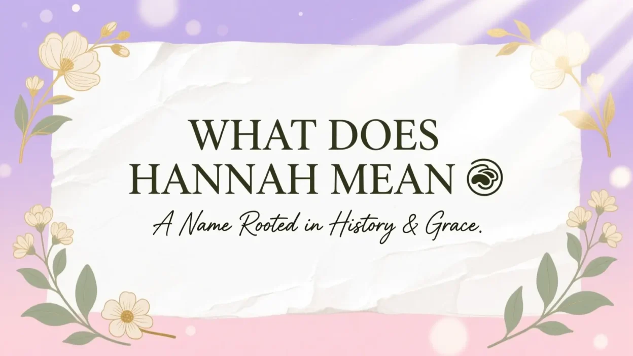 What Does Hannah Mean for 2026