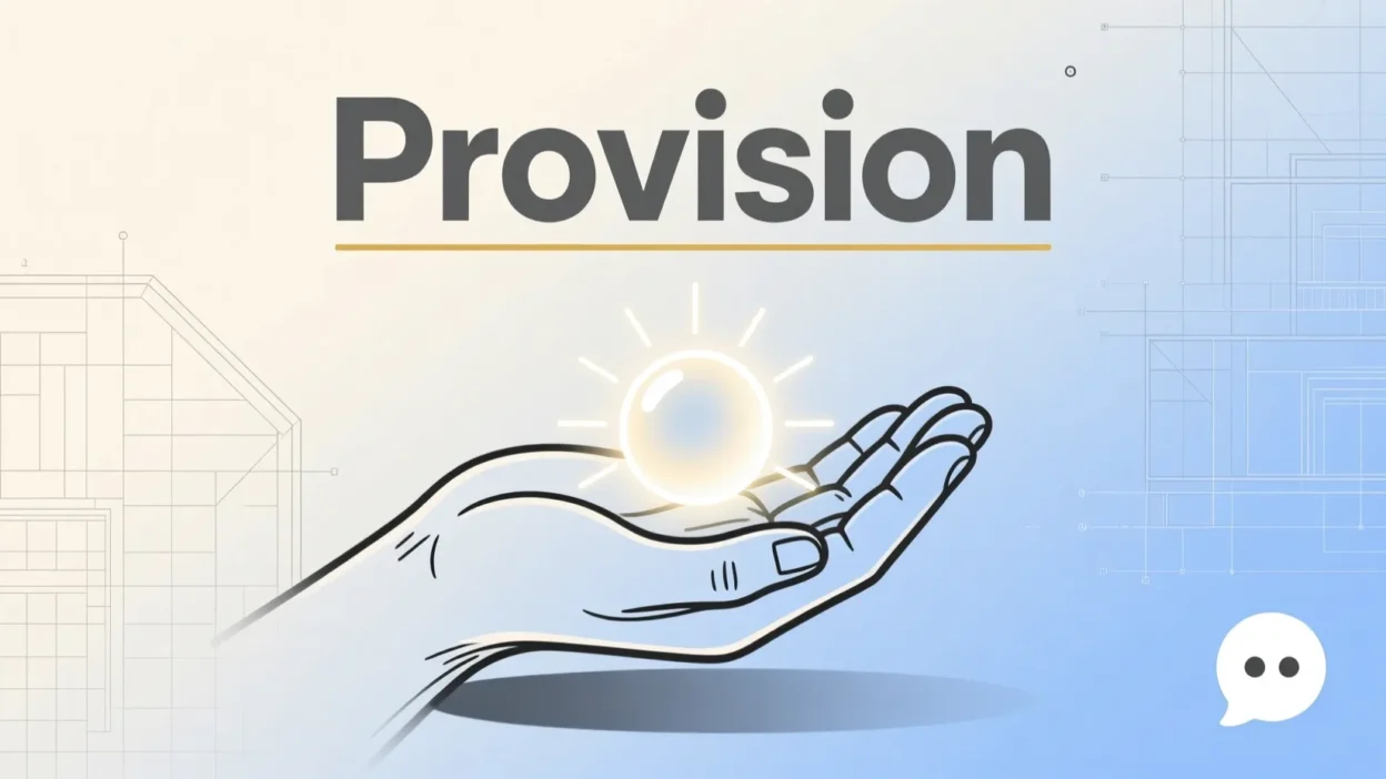 What Does Provision Mean